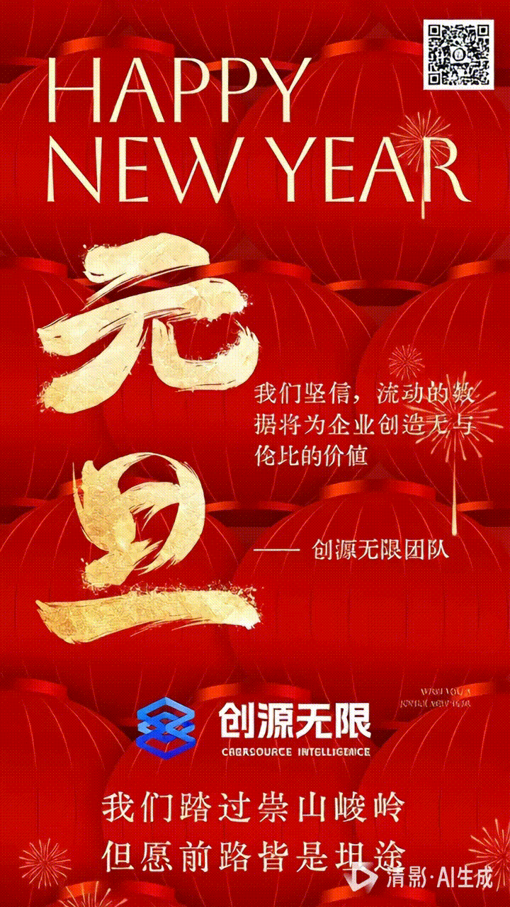 创源无限祝客户和伙伴们新年快乐